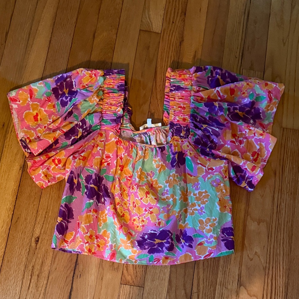 Karlie Multicolor Ruffle Top